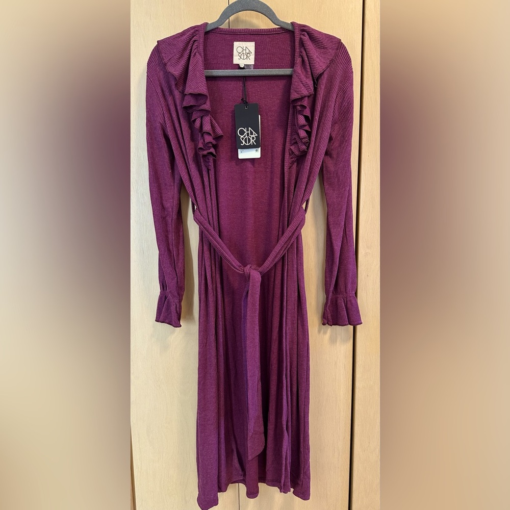 Chaser Full length Duster with Tie Belt - NWT